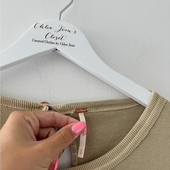 FREE PEOPLE Mixed Media Tan Jumpsuit S - Picture 7 of 7